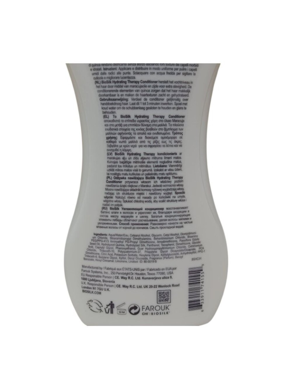 BioSilk 2 pk Hydrating Therapy Shampoo & Conditioner Set Jumbo 34oz Sulfate Free - Picture 9 of 11